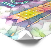 Poster Cookeville, TN Cream City néon signe aquarelle (Coin)