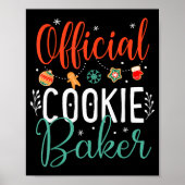 Poster Cookie Baker Funny Christmas Couples Matching  (Devant)