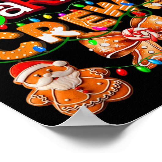 Poster Cookie Baking Crew Cooking Coquette Bow Xmas Ginge (Coin)