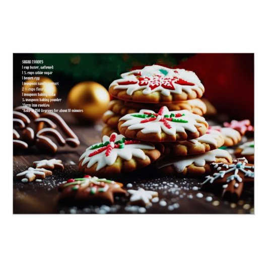 Poster Cookie de Noël (Devant)