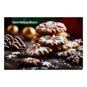 Poster Cookie de Noël