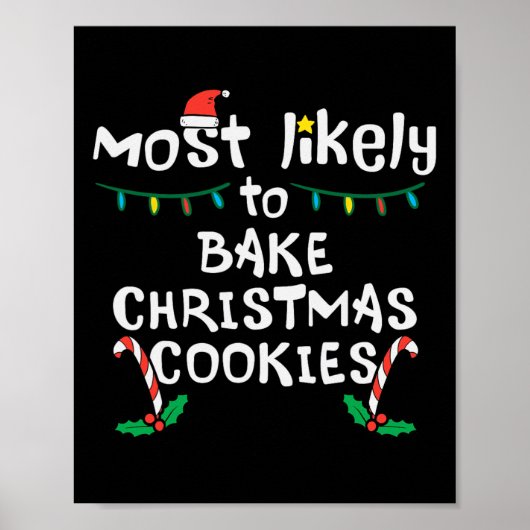 Poster Cookie de Noël Cookie de Noël de famille Matc (Devant)