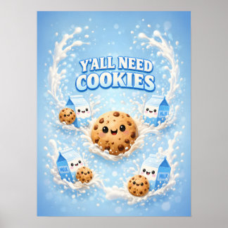 Poster Cookie Mignon Kawaii Douce Humeur