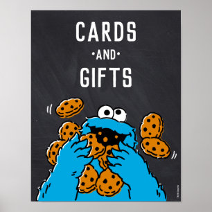 Poster Cookie Monster 1er Anniversaire Cartes et cadeaux