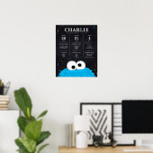 Poster Cookie Monster | 1er anniversaire Jalon (Bureau à domicile)