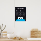 Poster Cookie Monster | 1er anniversaire Jalon (Cuisine)