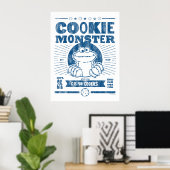 Poster Cookie Monster - C est pour Cookies (Bureau à domicile)