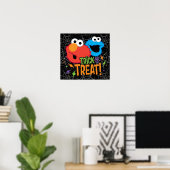 Poster Cookie Monster et Elmo - Tricoter ou traiter (Bureau à domicile)