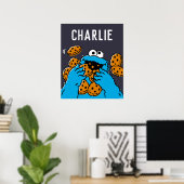 Poster Cookie Monster mangeant tous les cookies (Bureau à domicile)