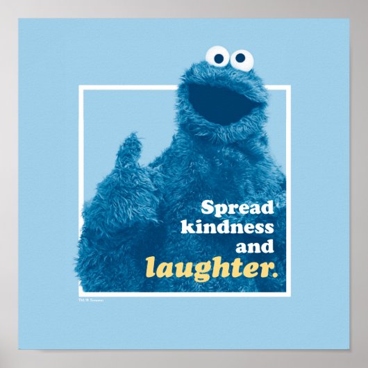 Poster Cookie Monster | Propager la gentillesse et le rir (Devant)