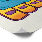 Poster Cookie Monster | Psychédélique (Coin)