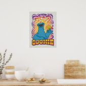 Poster Cookie Monster | Psychédélique (Cuisine)