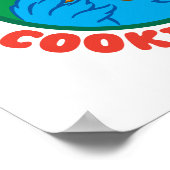 Poster Cookie Monster | Tester officiel de biscuits de No (Coin)