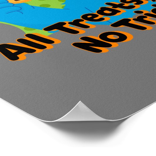 Poster Cookie Monster | Tous Les Traitements, Pas De Truc (Coin)