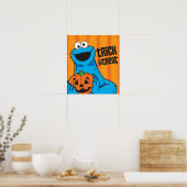 Poster Cookie Monster - Tricoter Ou Traiter (Cuisine)