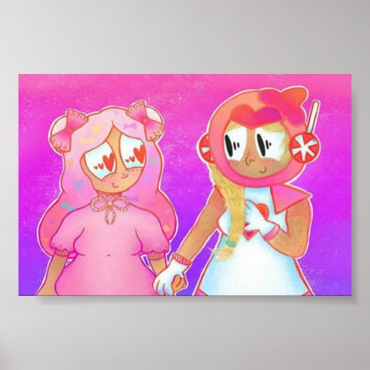 Poster Cookie rose X Coton Coandy Cookie (Devant)