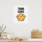 Poster Cookie Tough Funny Cookie Pun (Cuisine)