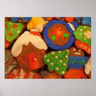 Poster Cookies au pain d'épice givré