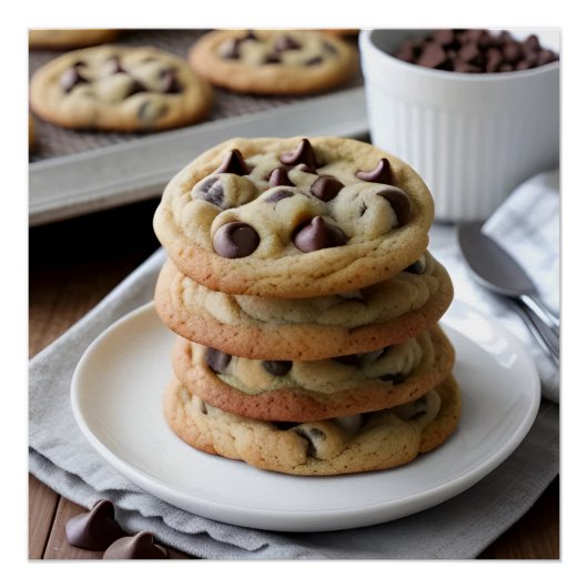 Poster Cookies aux pépites de chocolat (Devant)