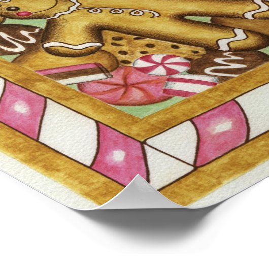 Poster Cookies de Noël Art Imprimer l'affiche (Coin)