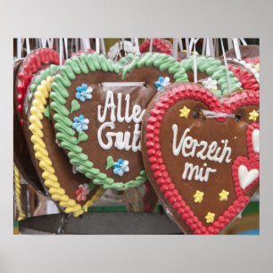 Poster Cookies de pain d'épice décoratif