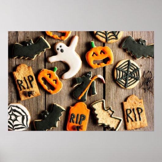 Poster Cookies de pain d'épices maison Halloween (Devant)