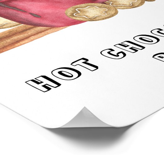 Poster Cookies et baby shower de cacao Barre de chocolat (Coin)