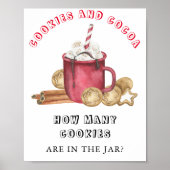 Poster Cookies et cacao Devinez combien de cookies (Devant)