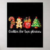 Poster Cookies For Two Please,christmas Pregnancy Announc (Devant)