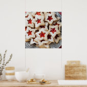 Poster Cookies Star Christmas (Cuisine)