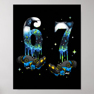 Poster Cool 67 Six Seven Mème Football Footbyll Drip Garç