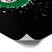 Poster Cool 6 balles Billard de six billard de billard de (Coin)