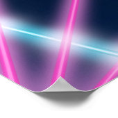 Poster Cool 80s Laser School Portrait de fond Arrière - p (Coin)