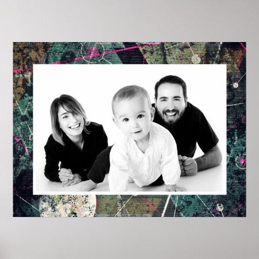 Poster Cool Abstract Graffiti Art Geometic Custom Photo (Devant)