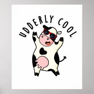 Poster Cool âgé Funny Cow Pun