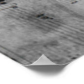 Poster Cool antique grunge, effet piano notes musicales (Coin)