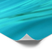 Poster Cool Aqua Blue Summer Water Riples (Coin)
