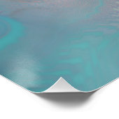 Poster Cool Aqua Bubbles et des torrents océaniques (Coin)