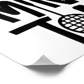 Poster Cool Badminton Minimal Art, Badminton Shuttle &amp (Coin)