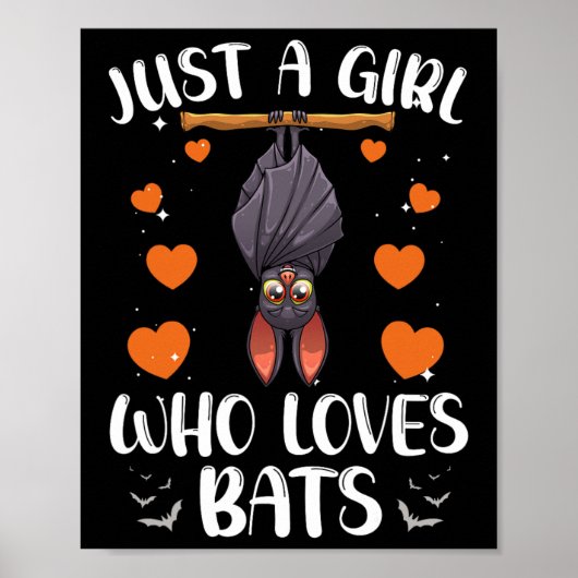Poster Cool Bat Pour Femmes Filles Amateurs De Fruit Bat (Devant)