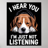 Poster Cool Beagle Design Pour Hommes Femmes Chien Thème (Devant)