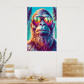 Poster Cool Bigfoot dans Lunettes de soleil Hip (Cuisine)