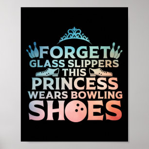 Poster Cool Bowling Art Pour Femmes Filles Bowler Cible