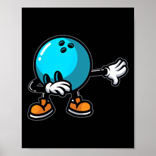 Poster Cool Bowling Art Pour Hommes Femmes Jeune Bowl Bow