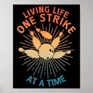 Poster Cool Bowling Art Pour Hommes Femmes Strike Team Ga