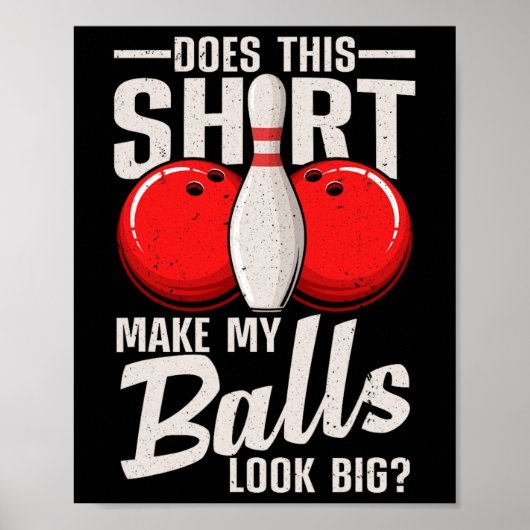Poster Cool Bowling Design Pour Hommes Femmes Bowling Ll (Devant)