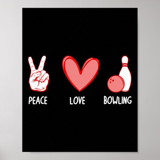 Poster Cool Bowling Pour Hommes Femmes Bowler Cible Sport (Devant)