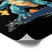 Poster Cool Boxing Gloves With Dinosaur  (Coin)