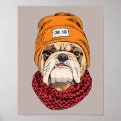 Poster Cool Bulldog (Devant)