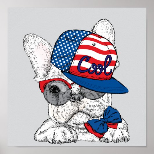 Poster Cool Bulldog (Devant)